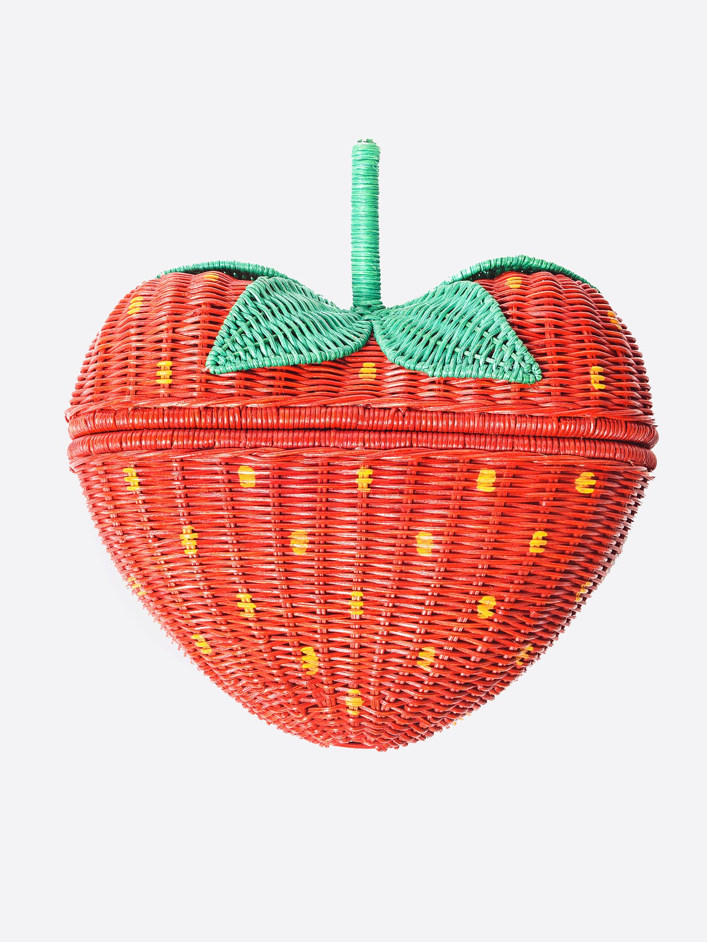 Serpui Marie Wicker Strawberry Bag - Saint Bernard