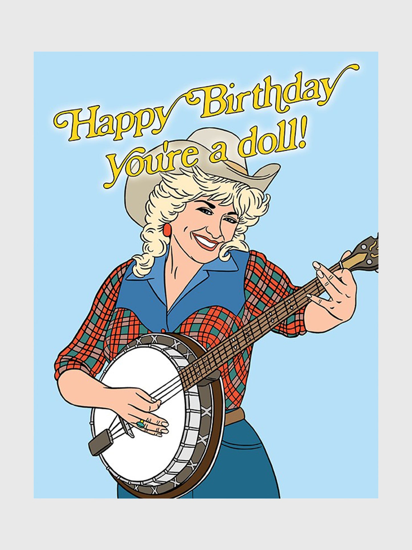 The Found Happy Birthday, You're a Doll Card - Saint Bernard