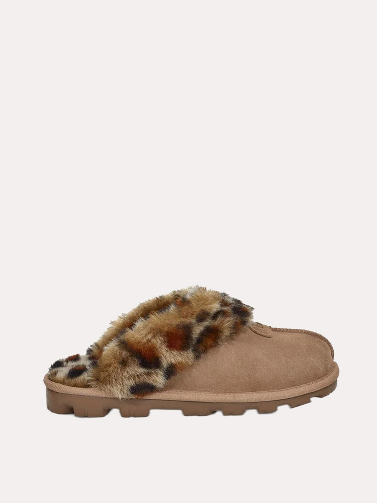 UGG Women's Coquette Leopard Slipper Saint Bernard
