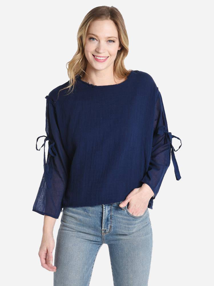 Stark X Tie Long Sleeve Top - Saint Bernard