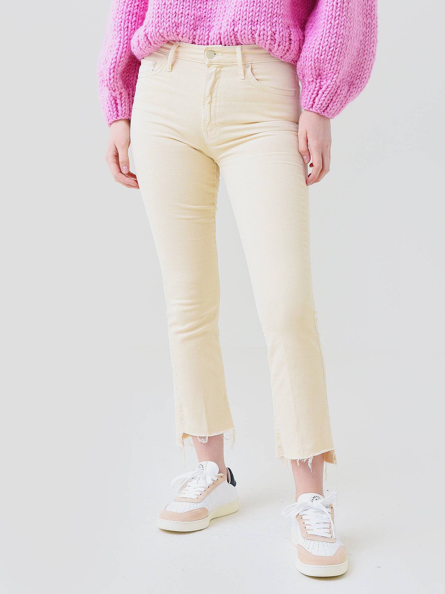 Mother Women's The Insider Crop Fray Jean - Saint Bernard