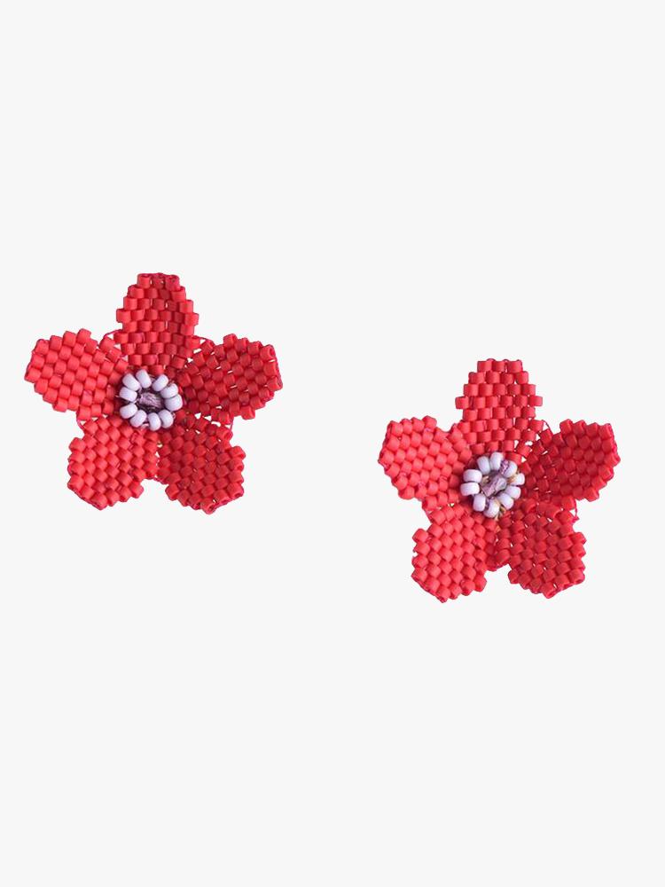 Mishky Daisy Earrings Red - Saint Bernard