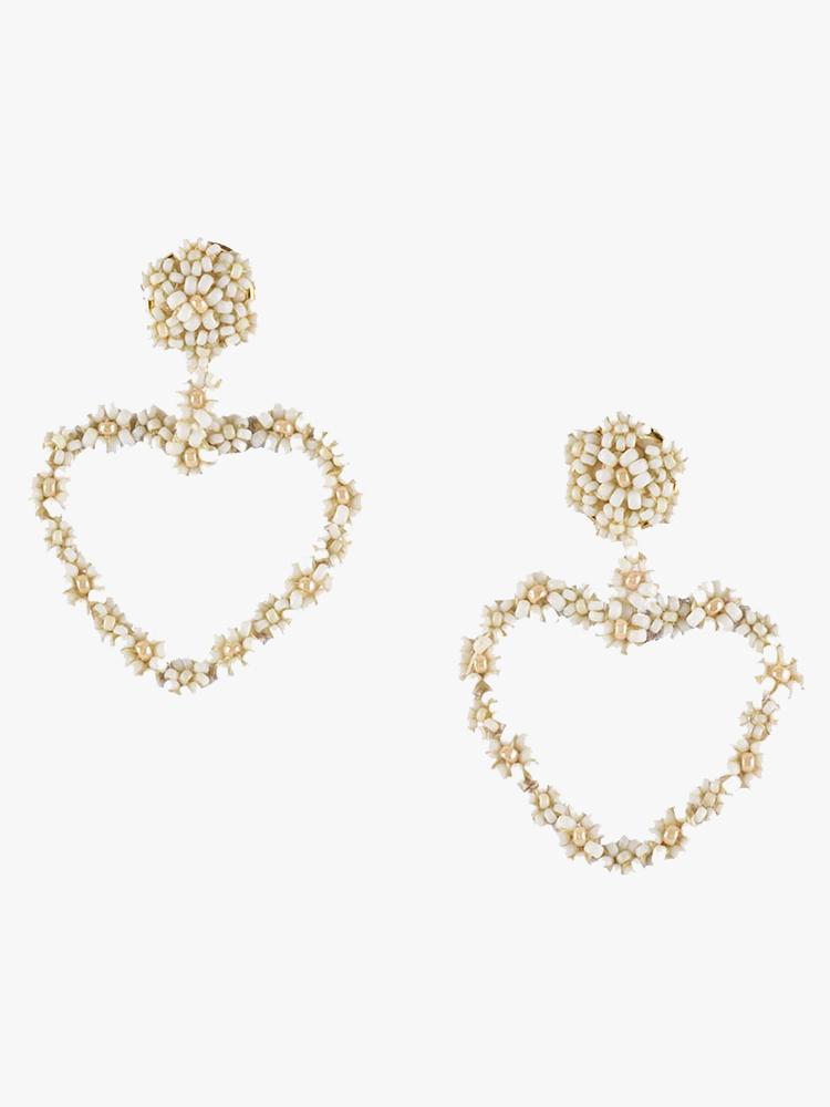 Mishky Sublime Heart Earring White - Saint Bernard