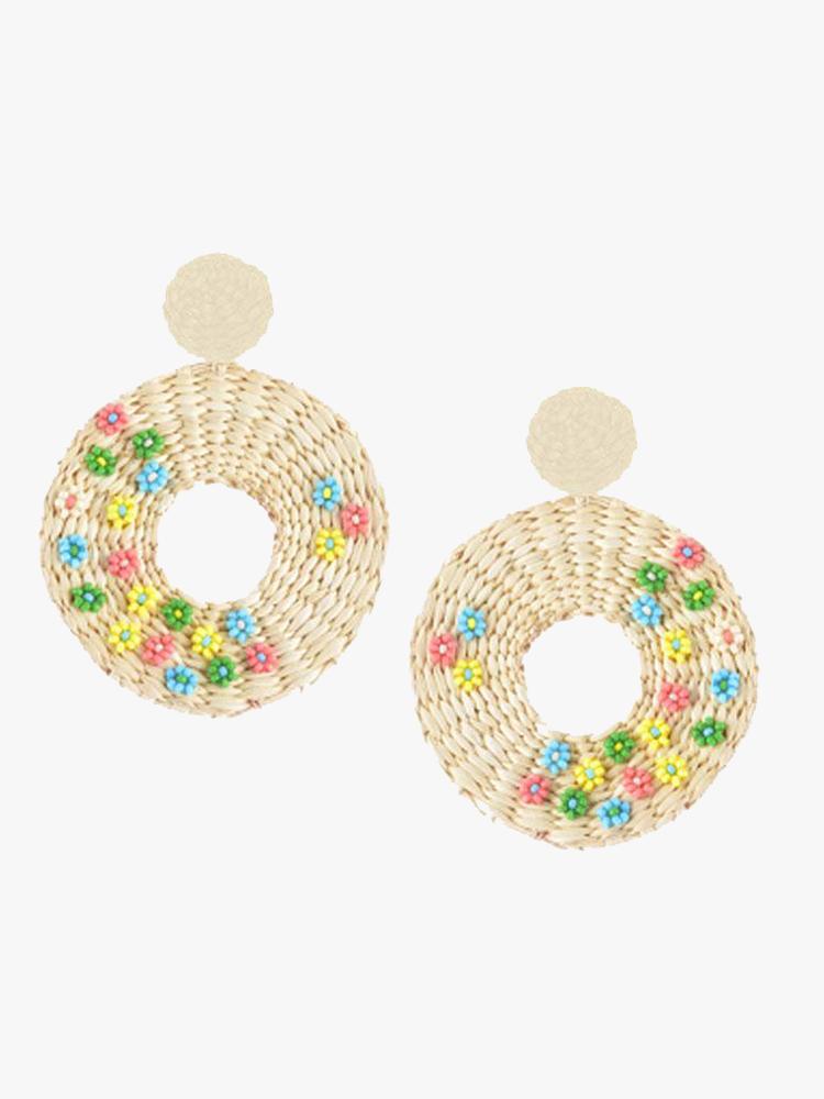 Mishky Flower Disc Earrings - Saint Bernard