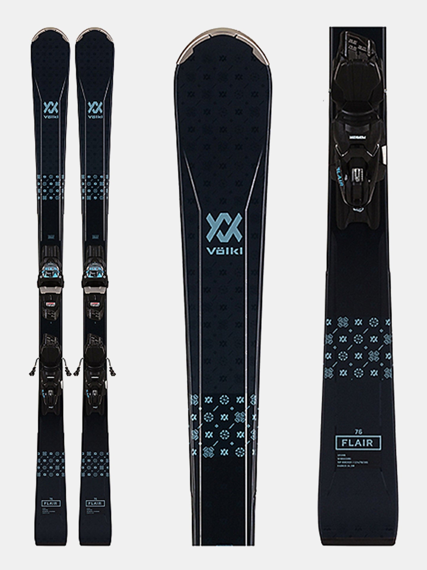 Volkl Women's Flair 76 Skis + Vmotion 10 GW Bindings 2022 - Saint Bernard