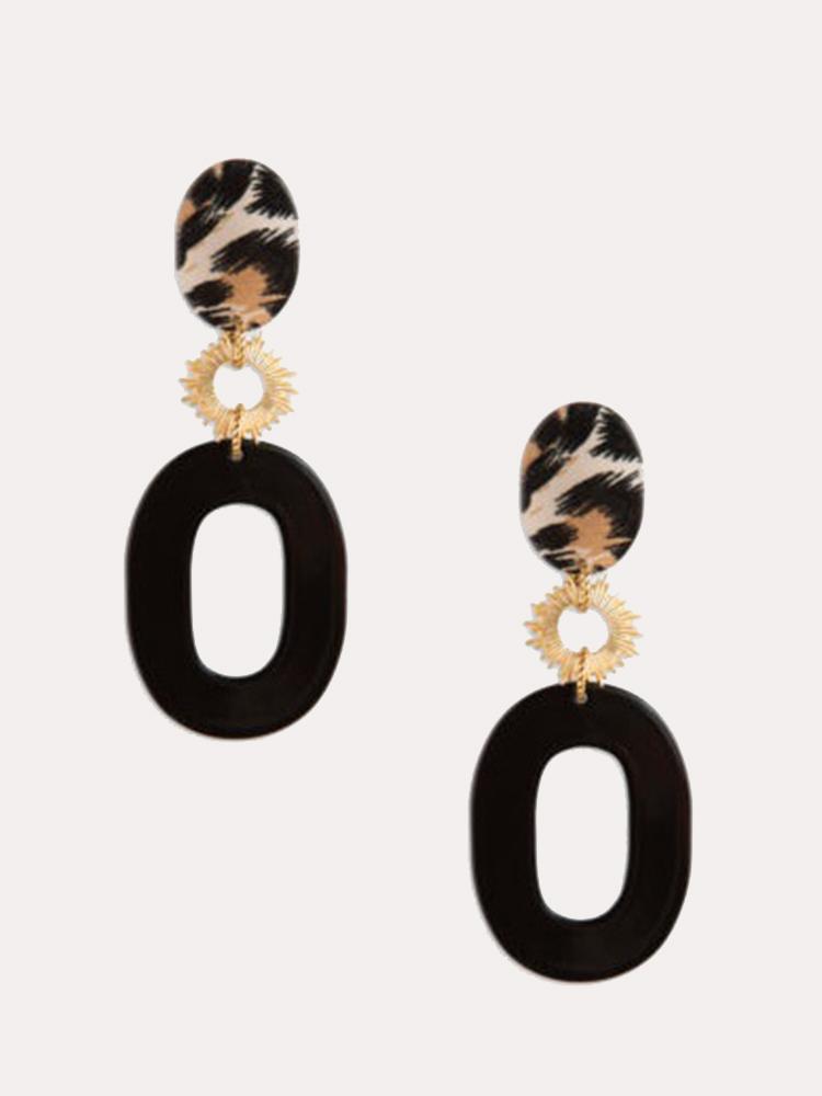 Neely Phelan Francie Hoop Drop Earring - Saint Bernard