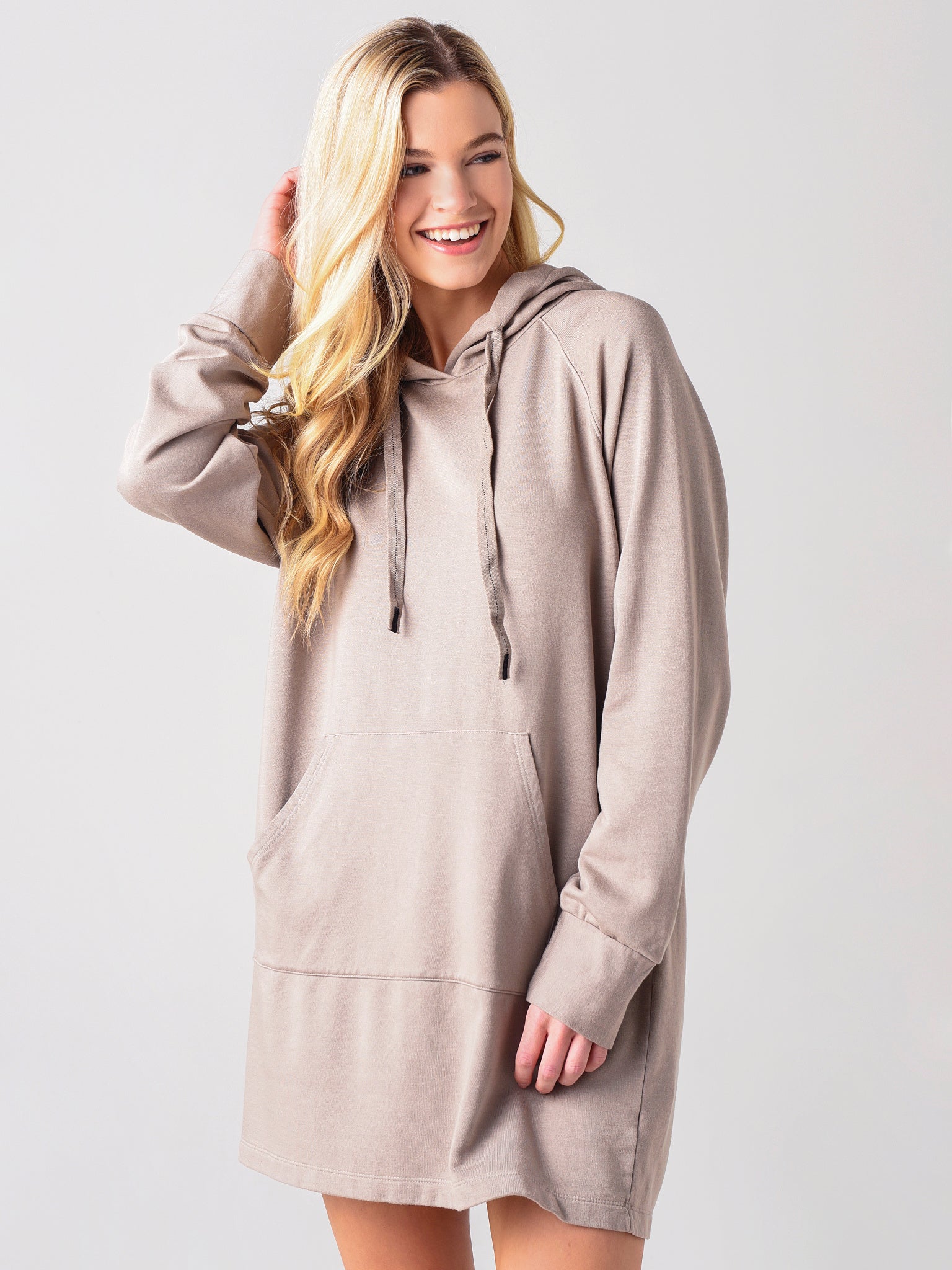Stateside Women's Viscose Fleece Hoodie Dress Stateside Women's Viscose Fleece Hoodie Dress