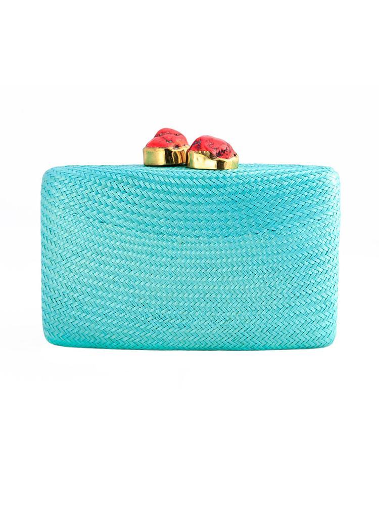 Kayu Jen Clutch With Red Stone - Saint Bernard