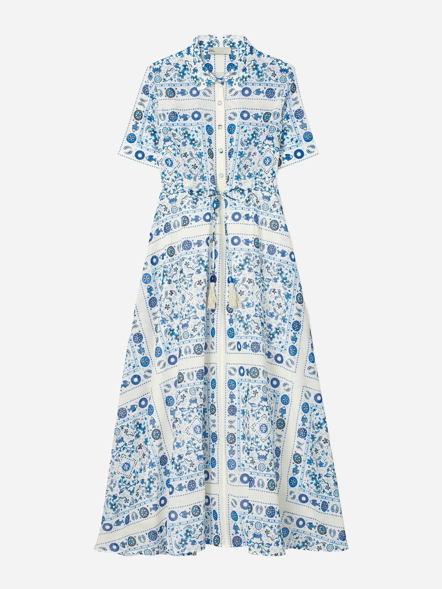 Tory Burch Women's Printed Cotton Shirtdress - Saint Bernard