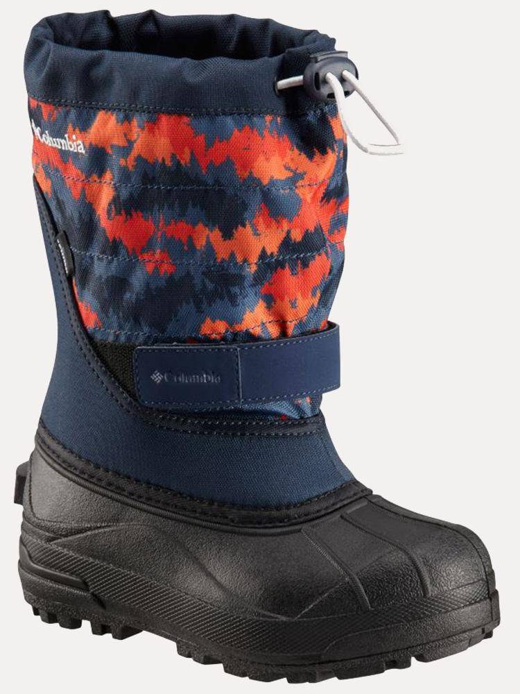 Columbia Boys' Powderbug Plus II Print Snow Boot - Saint Bernard