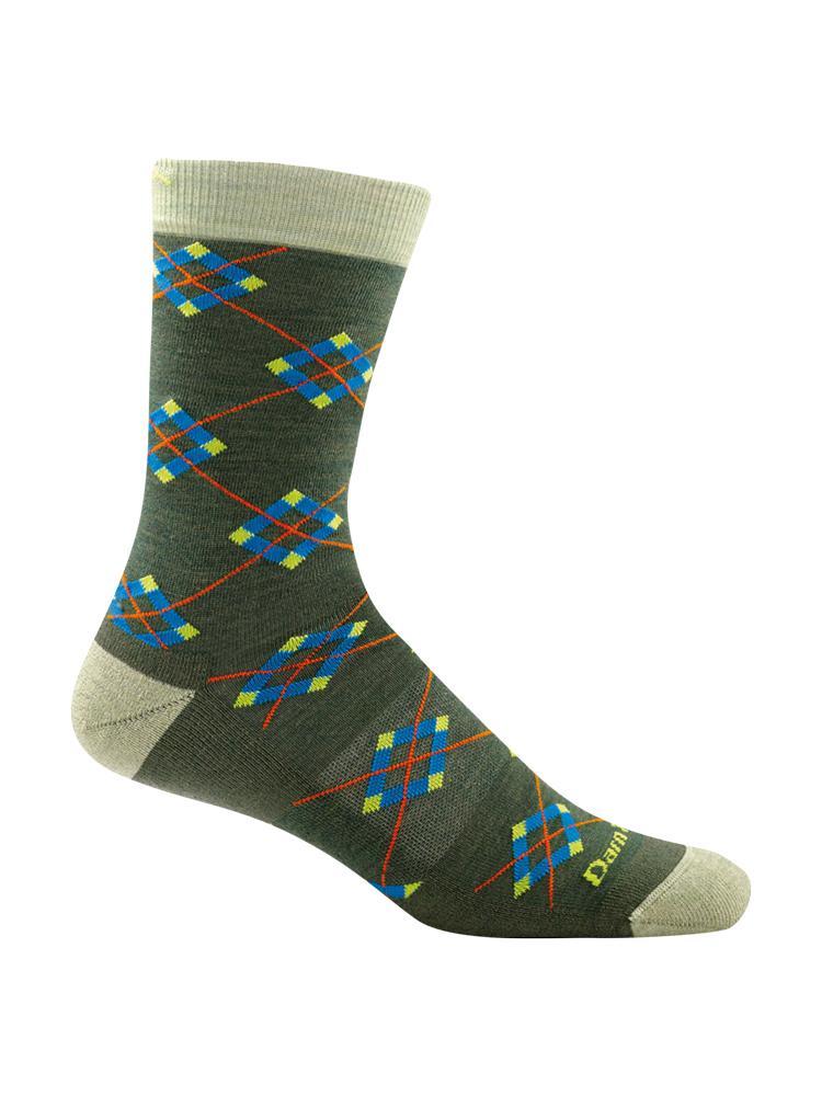 Darn Tough Men's Argyle Crew Sock - Saint Bernard