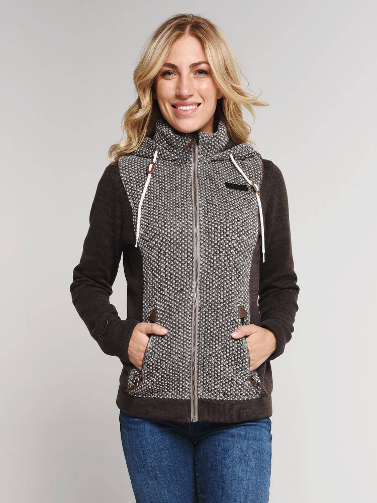 Obermeyer Womens' Ella Fleece Jacket - Saint Bernard