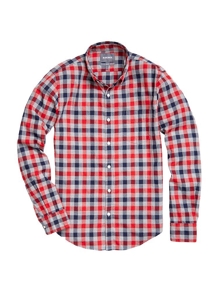 Bonobos Washed Button-Down Slim Fit - Saint Bernard