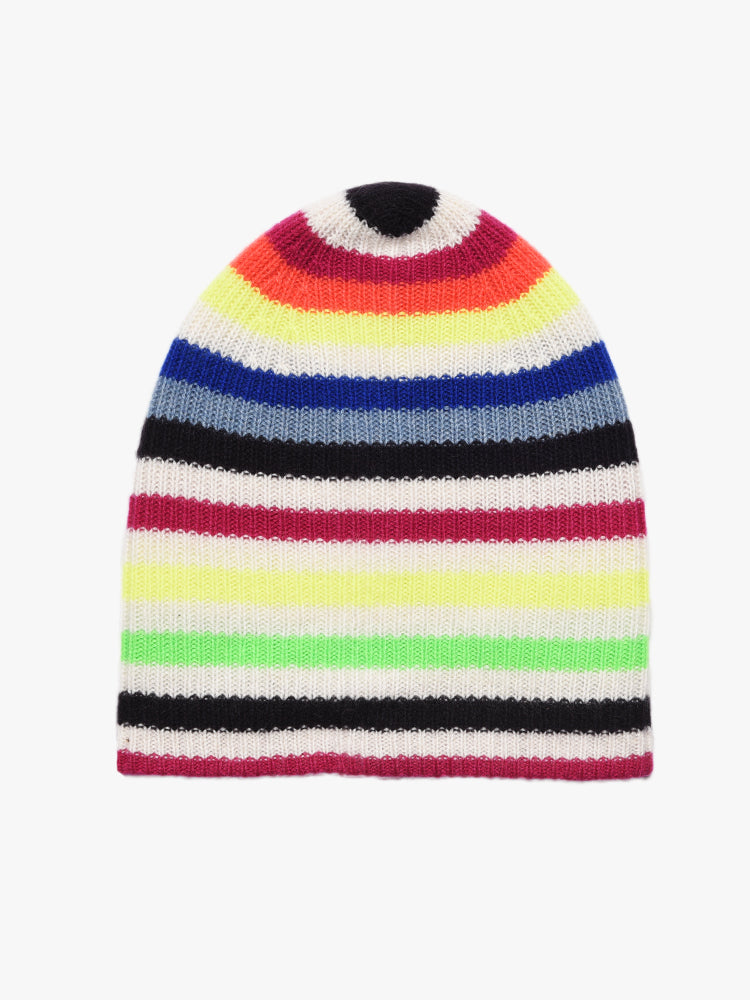 White + Warren Striped Beanie - Saint Bernard