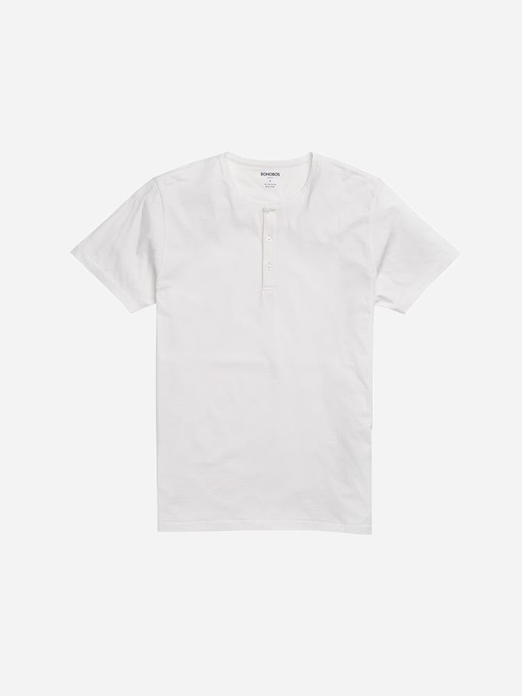 Bonobos Refined Short Sleeve Henley - Saint Bernard