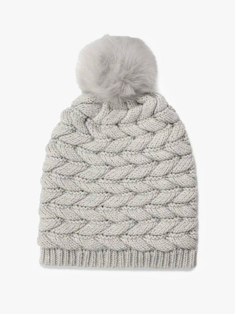 UGG Women’s Cable Hat with Pom - Saint Bernard