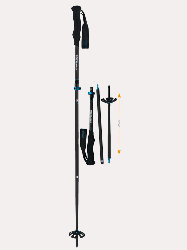 Komperdell Carbon FXP.4 Touring Foldable Ski Poles 2020 - Saint Bernard