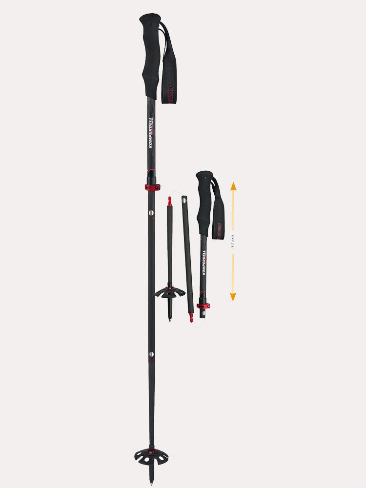 Komperdell Carbon FXP.4 Compact Touring Foldable Ski Poles 2020 - Saint Bernard