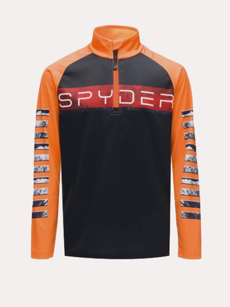 Spyder Boys Peak Zip T-Neck Baselayer - Saint Bernard