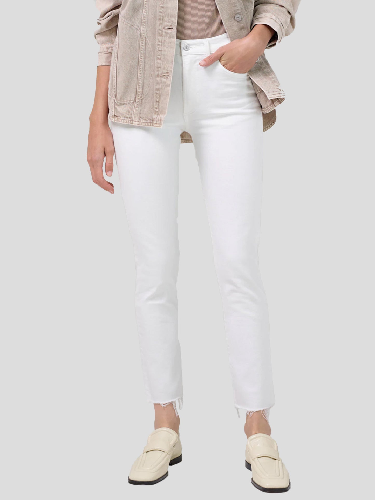 Citizens Of Humanity Women's Ella Mid Rise Slim Crop Jean - Saint Bernard
