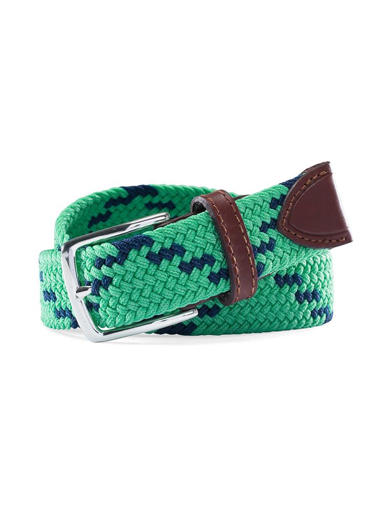 Southern Tide Men's Braided Web Belt - Saint Bernard