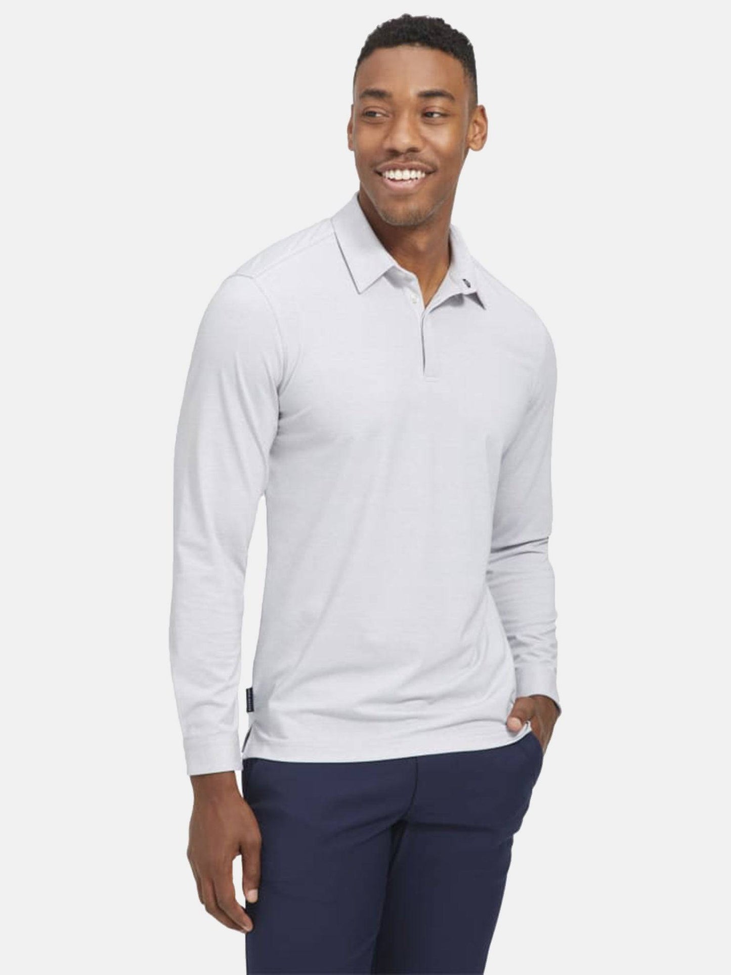 Mizzen+Main Men's Long Sleeve Polo - Saint Bernard