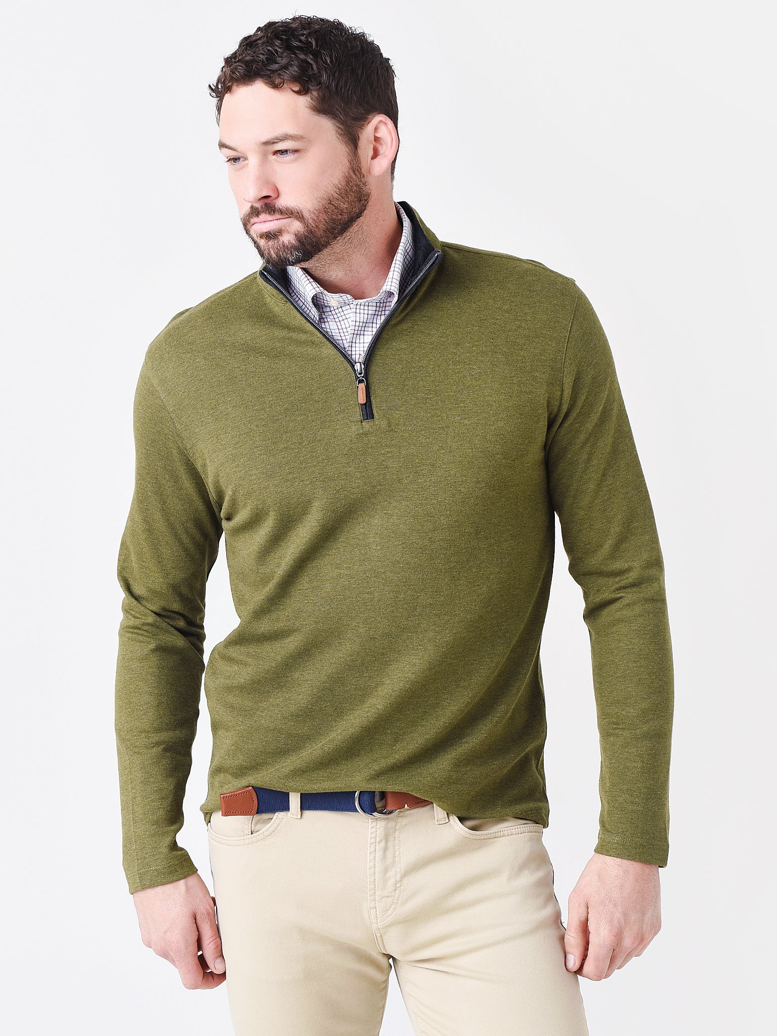 Mizzen Main Men's Fairway Quarter-Zip Pullover Saint