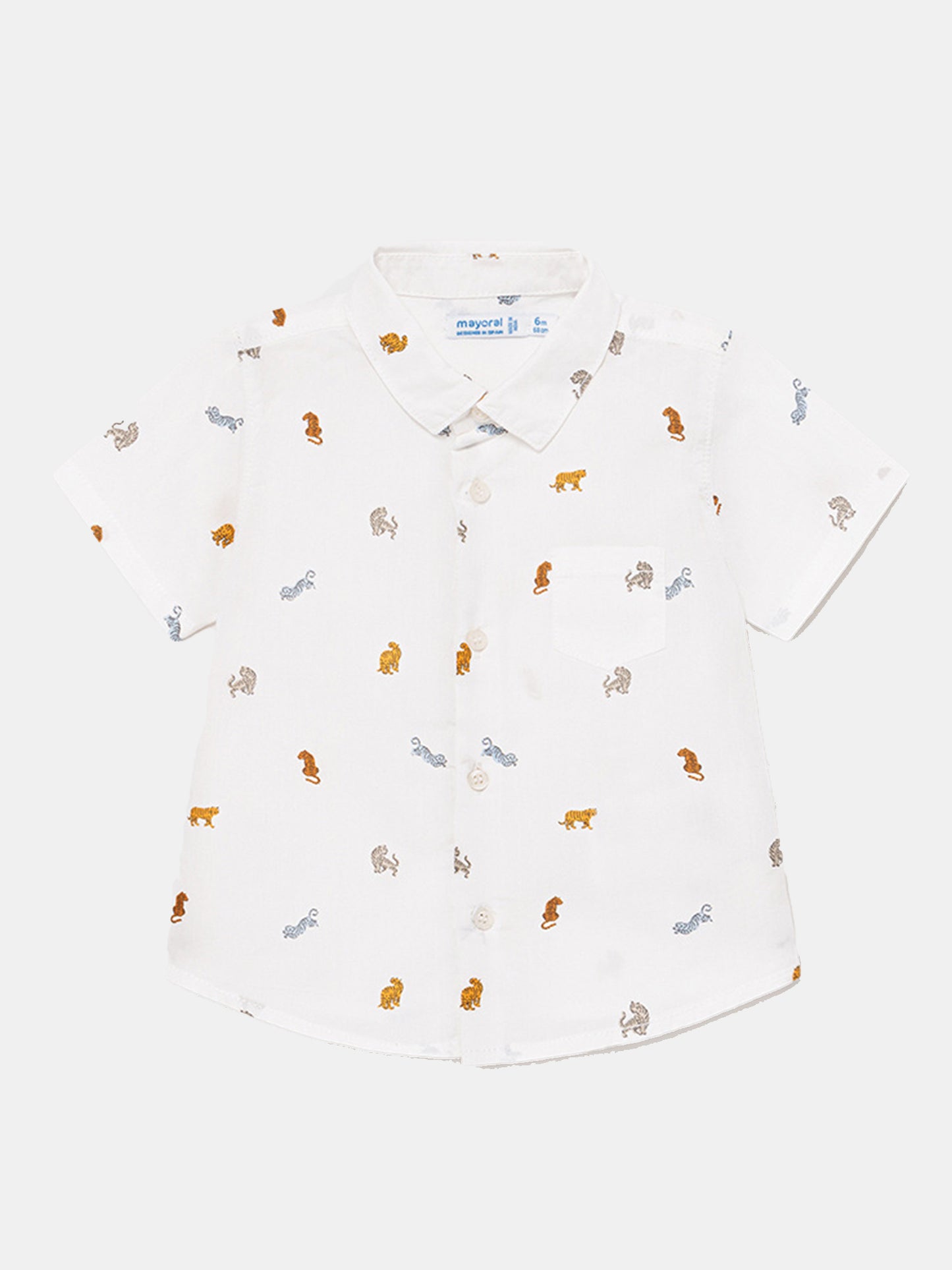 Mayoral Little Boys' Printed Button Down - Saint Bernard