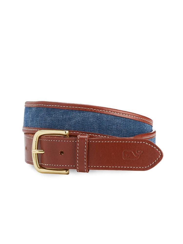 Vineyard Vines Canvas Border Belt - Saint Bernard