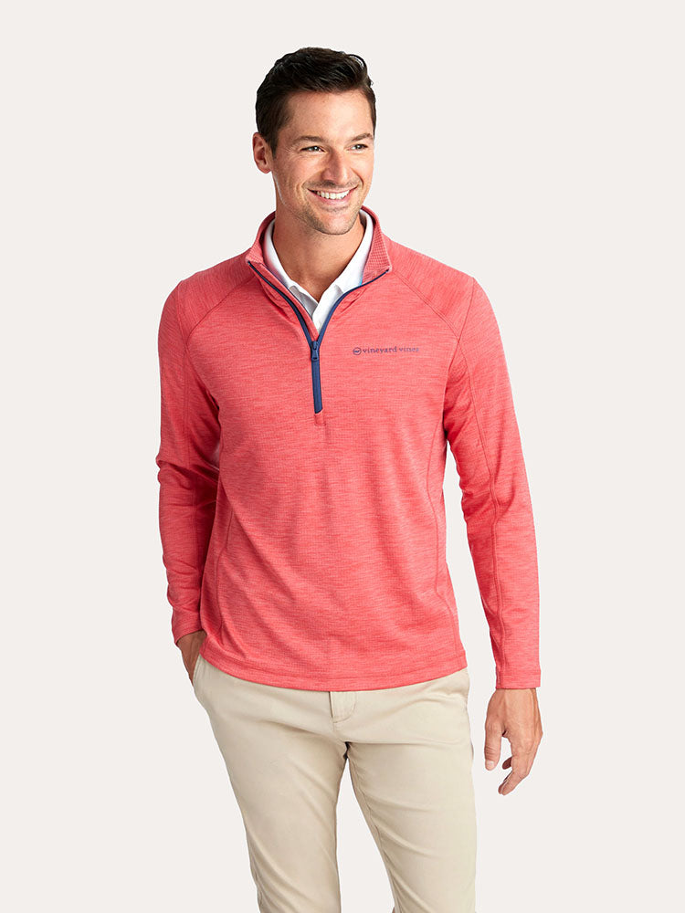 Vineyard Vines Men's Sankaty 1/2 Zip Pullover - Saint Bernard