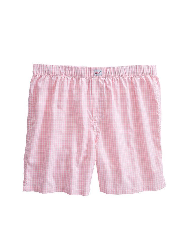 Vineyard Vines Seabrook Gingham Dress Boxers - Saint Bernard