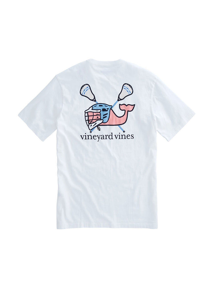 Vineyard Vines Men's Lax Helmet Whale Pocket T-Shirt