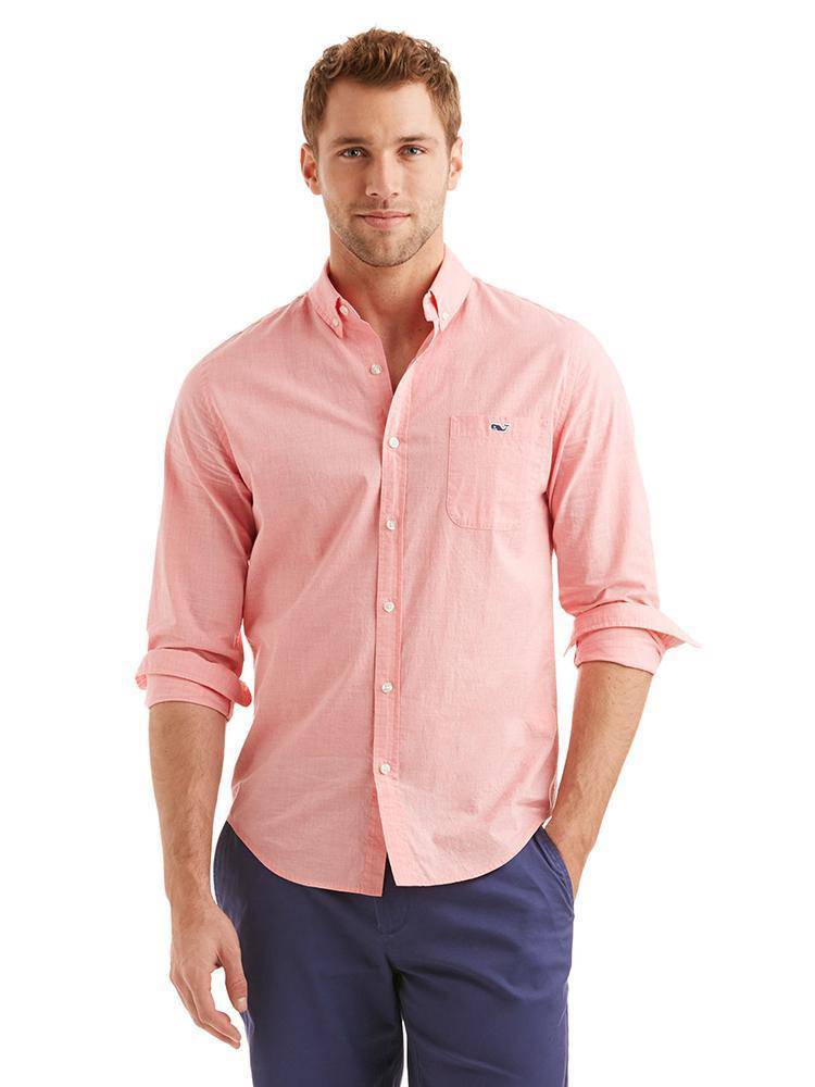 Vineyard Vines Men's slim Fit Tucker Shirt - Saint Bernard