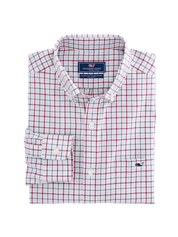 Vineyard Vines Men's Cocktail Club Check Classic Tucker Shirt - Saint Bernard