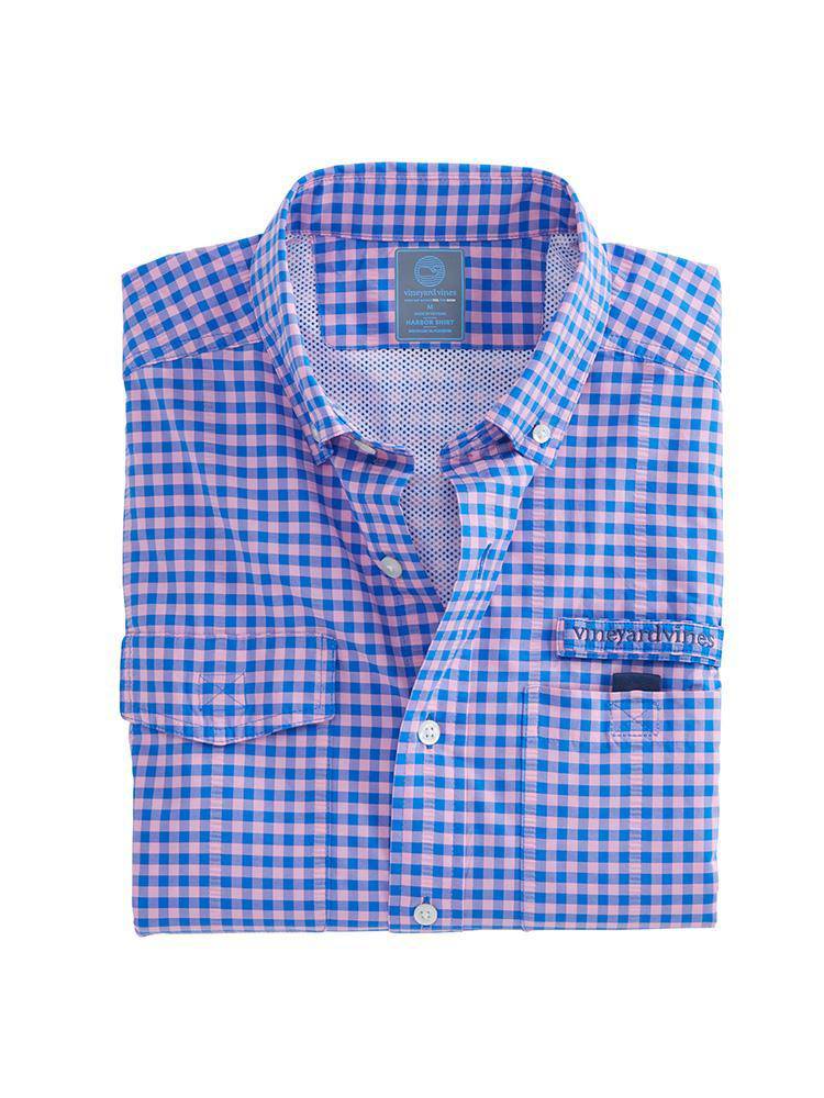 Vineyard Vines Gingham Harbor Shirt - Saint Bernard