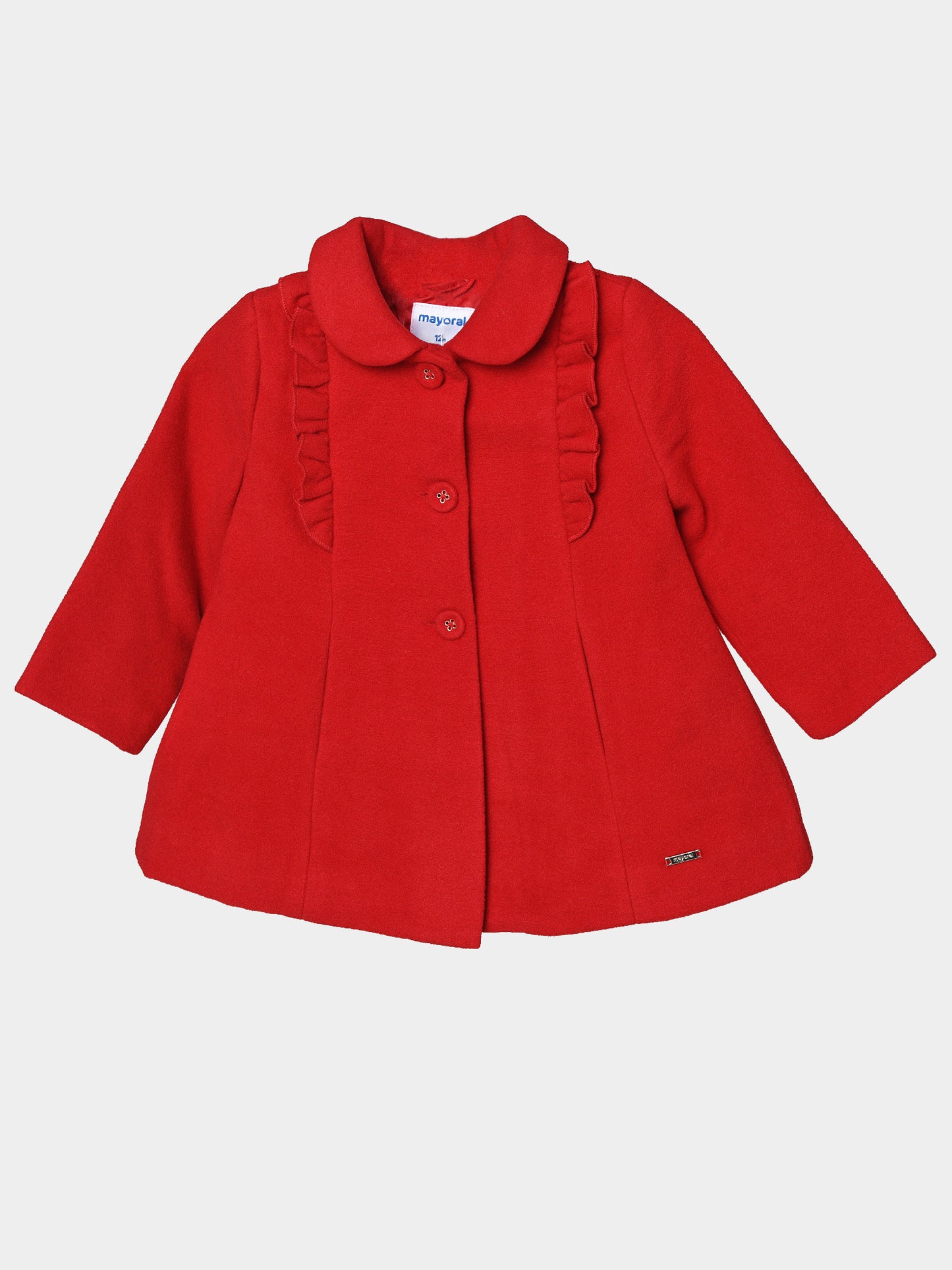 Mayoral Little Girls' Mouflon Coat - Saint Bernard