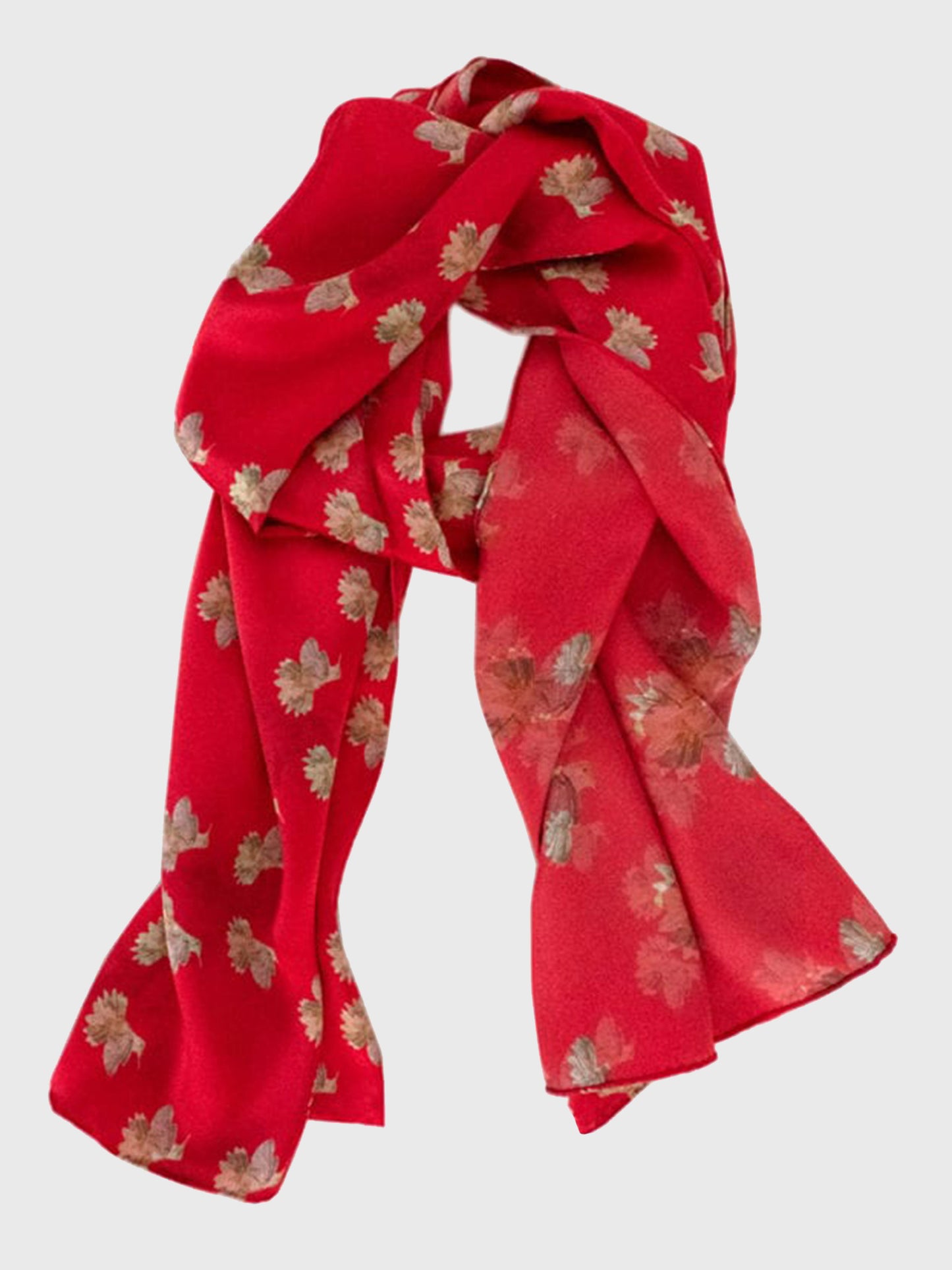 Isa Catto Women's Scarlet Dahlia Flowerkisser Scarf - Saint Bernard