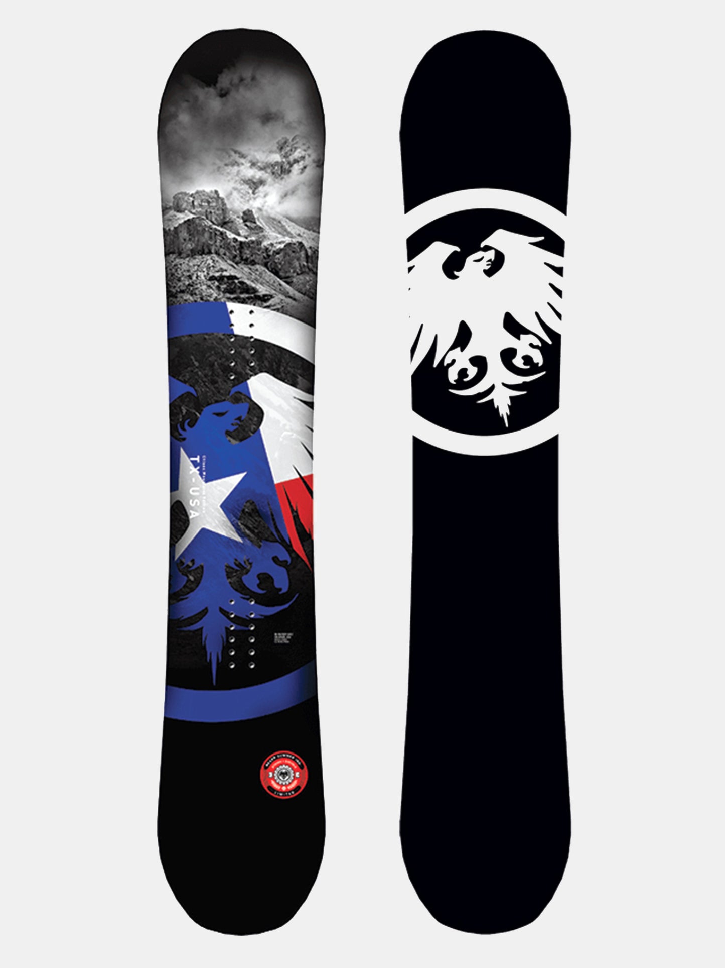 Never Summer West Texas Chisos Mountain Edition Snowboard - Saint Bernard