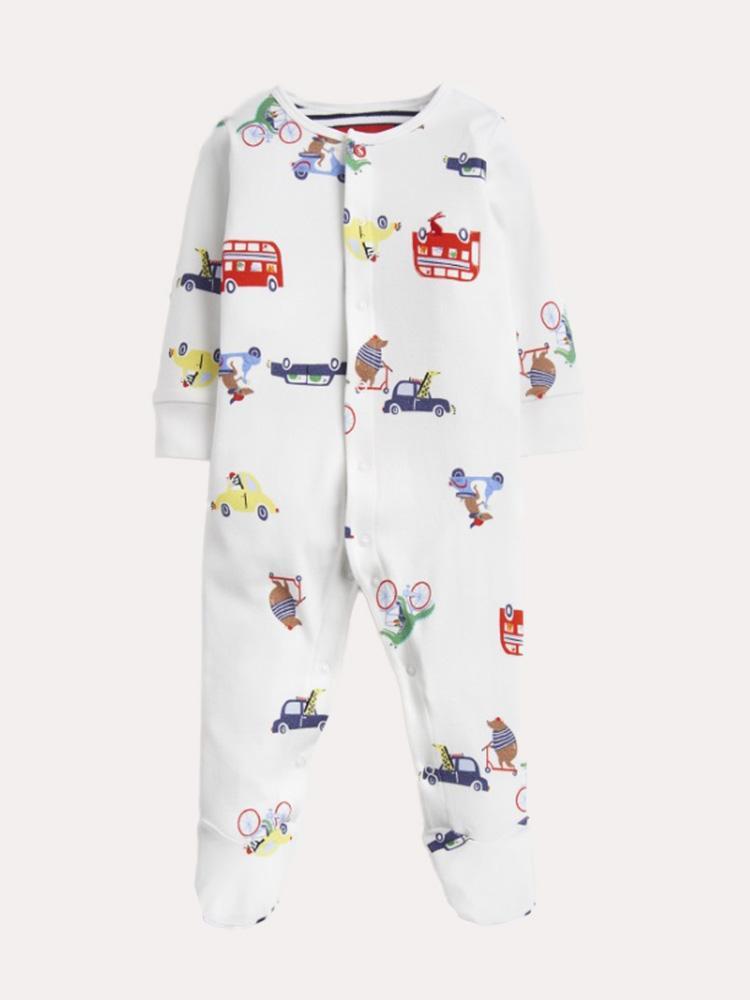 Little Joules Girls' Ziggy Onsie - Saint Bernard