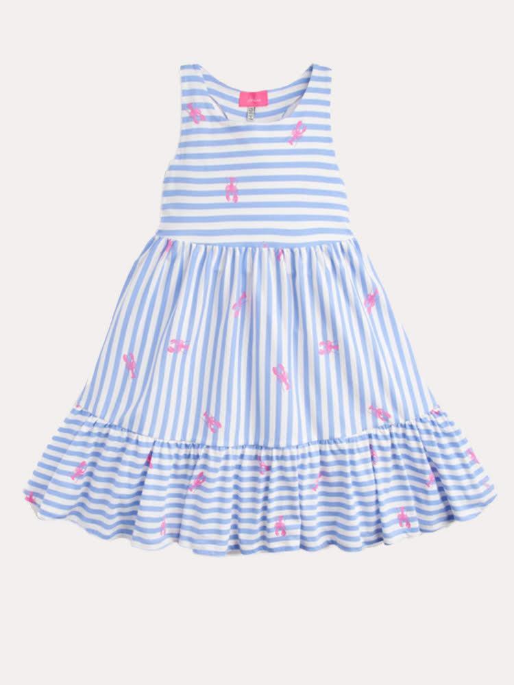 Little Joules Little Girls' Juno Peplum Midi Dress – Saint Bernard