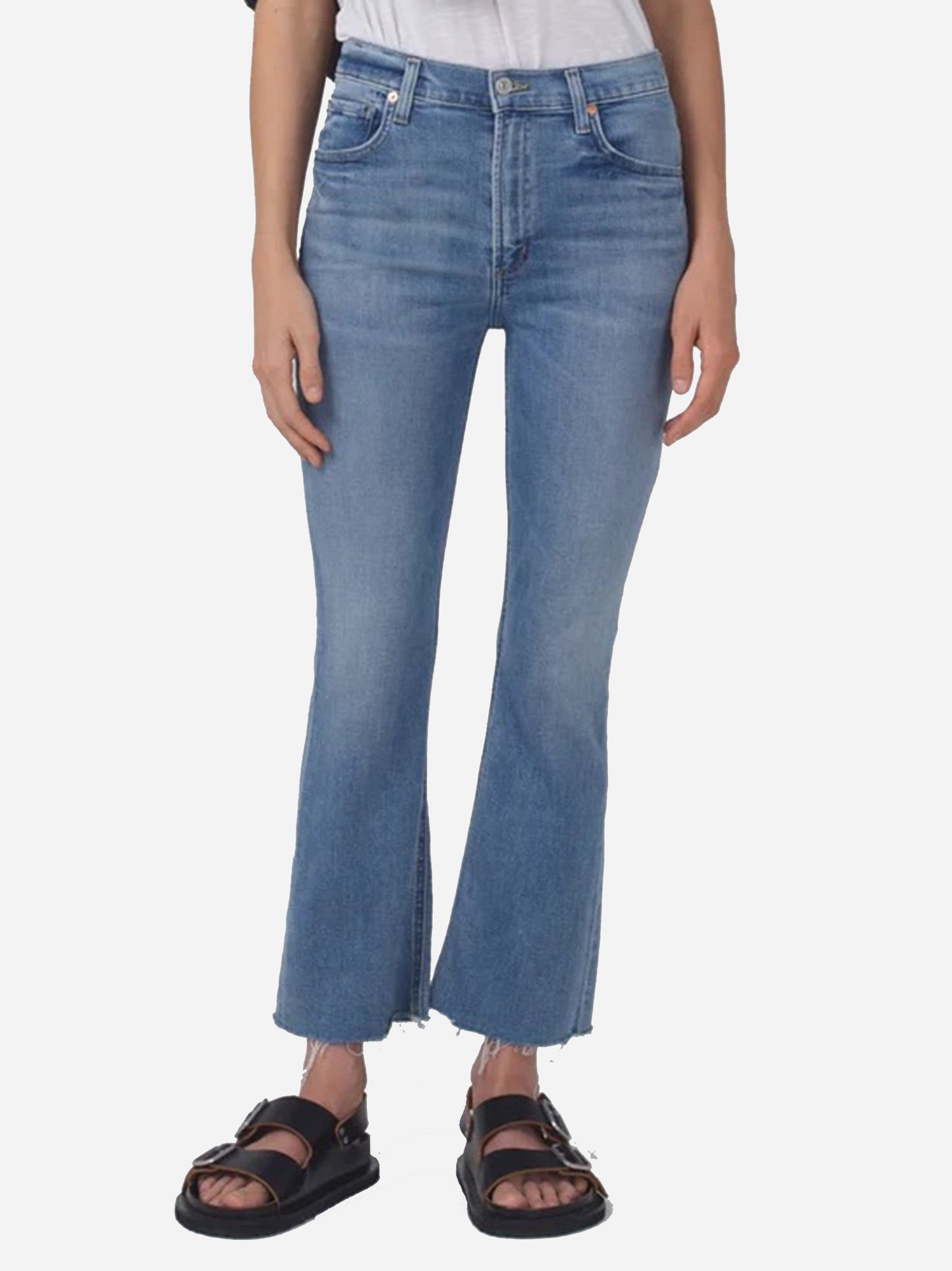 Citizens Of Humanity Women's Isola Mid Rise Cropped Boot Jean - Saint Bernard