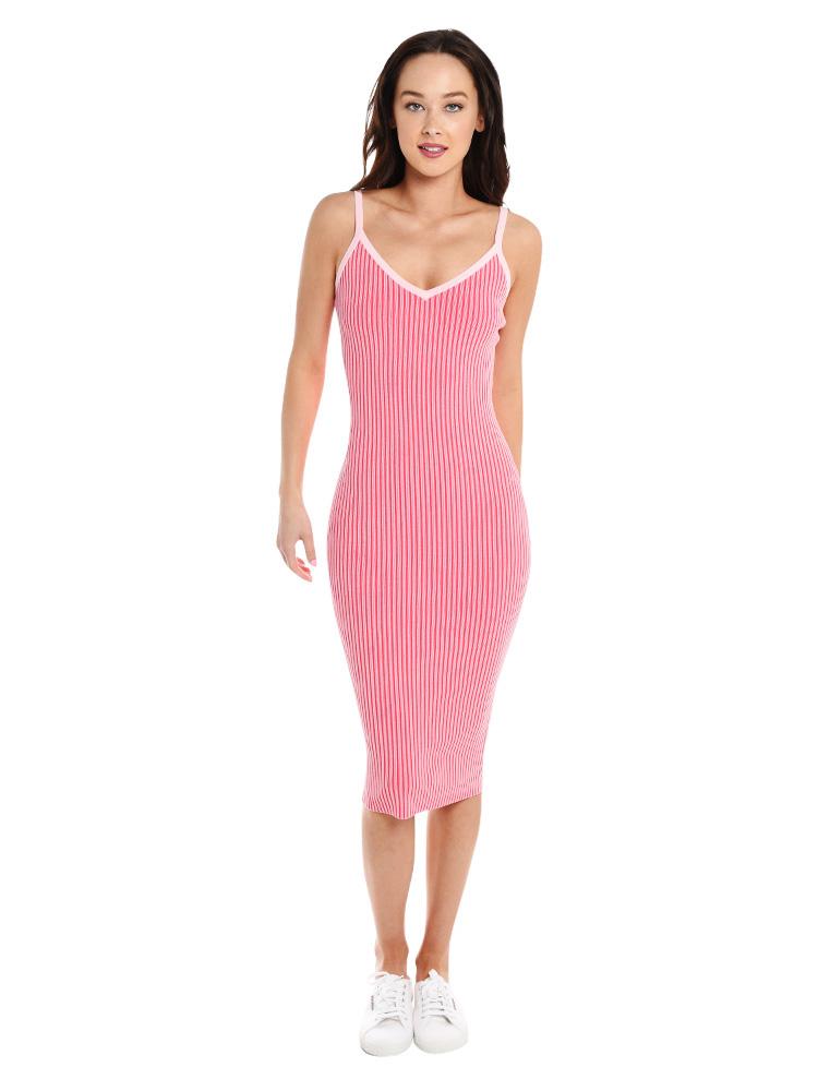 Milly Plaited Rib Slip Dress