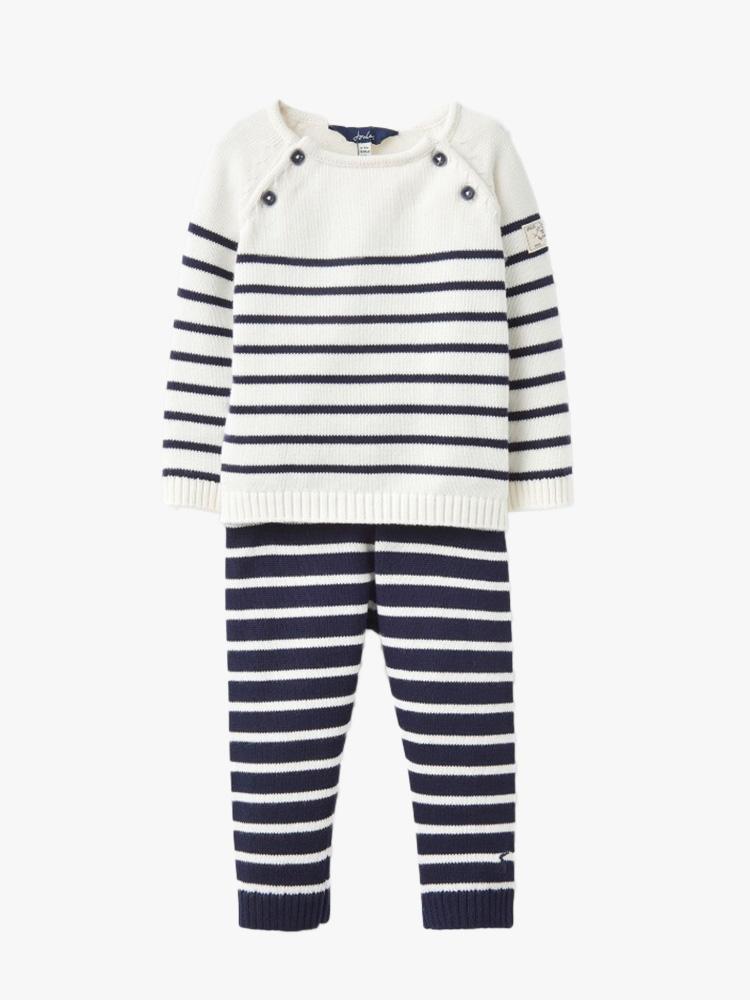 Little Joules Little Boys’ George Knitted Top and Pant Set - Saint Bernard