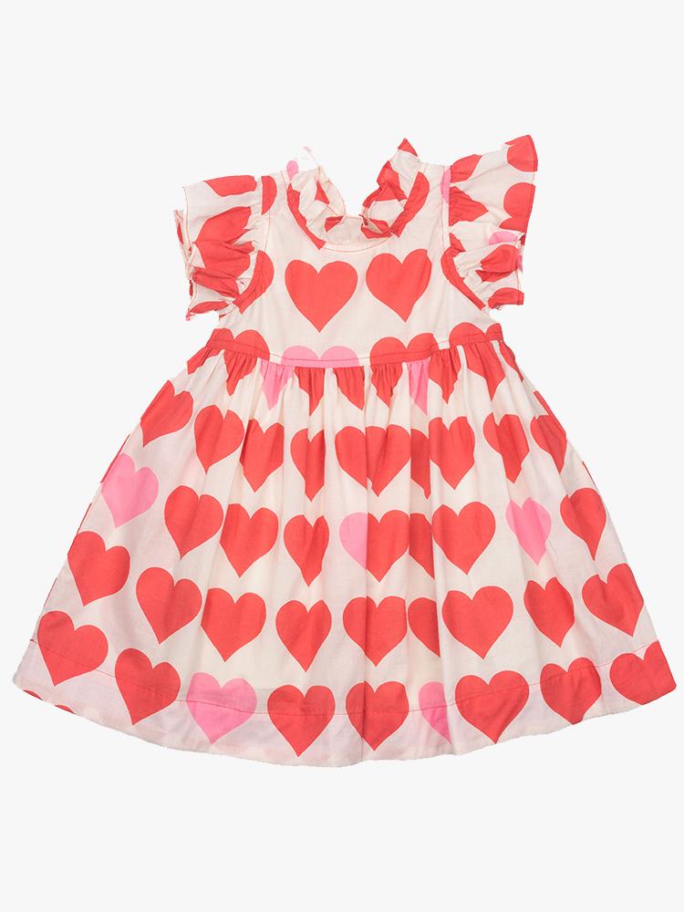 pink chicken heart dress Pink Chicken Pink Chicken Fatima Tossed Hearts Dress