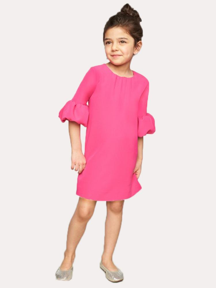 Milly Minis Italian Cady Mandy Dress - Saint Bernard