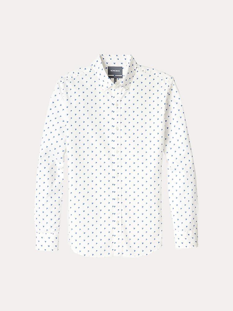 Bonobos Washed Button Down Slim Shirt - Saint Bernard