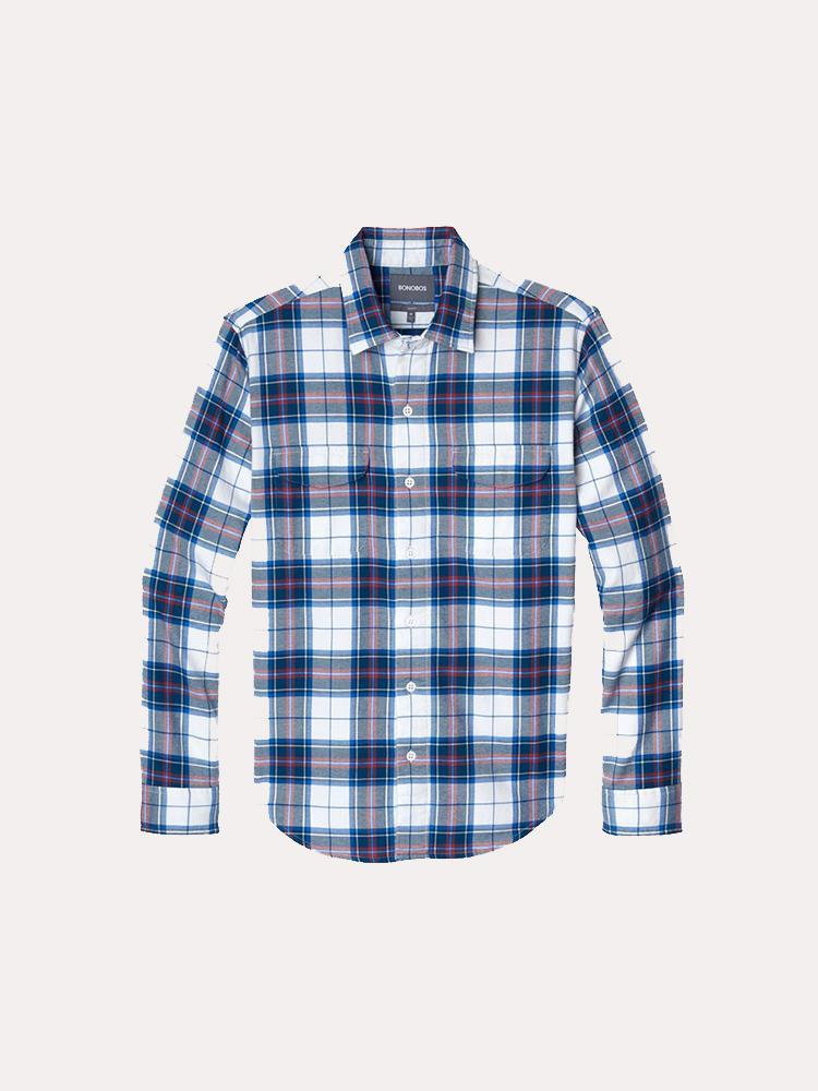 Bonobos Flannel Button Down - Saint Bernard