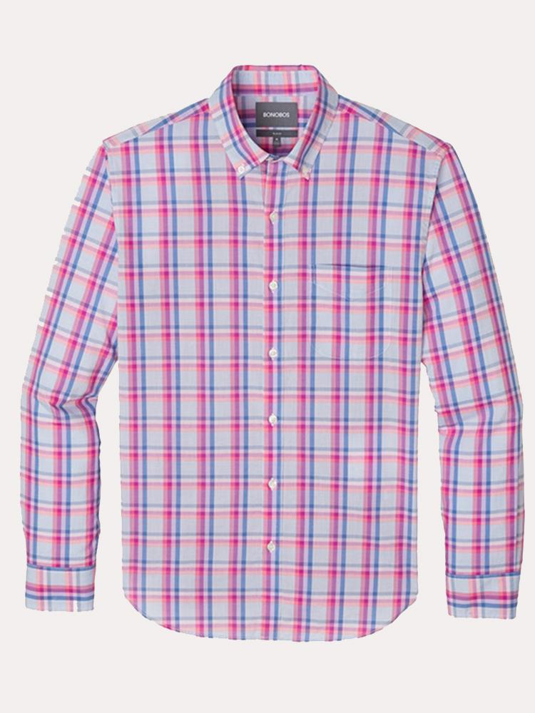 Bonobos Lightweight Slim Fit Button Down Shirt - Saint Bernard