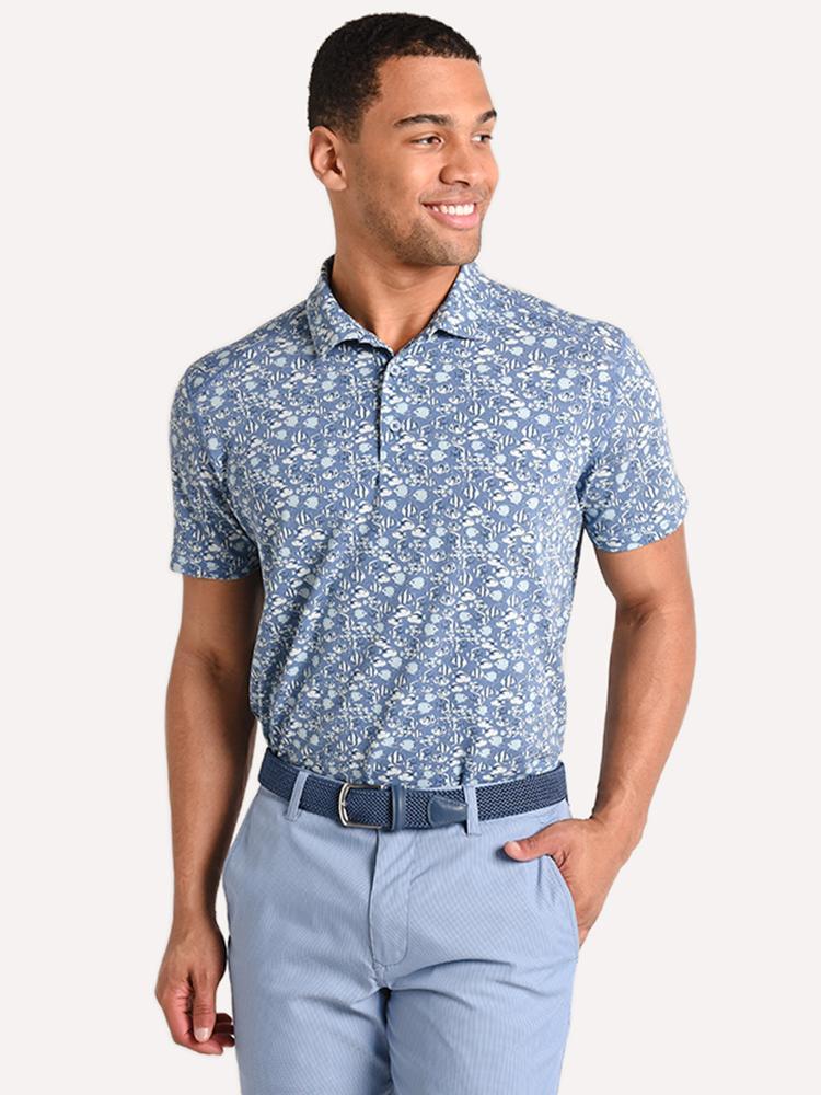 Bonobos Men's M-Flex Printed Golf Polo Shirt Saint Bernard Bonobos Men's M-Flex Printed Golf Polo Shirt Saint Bernard