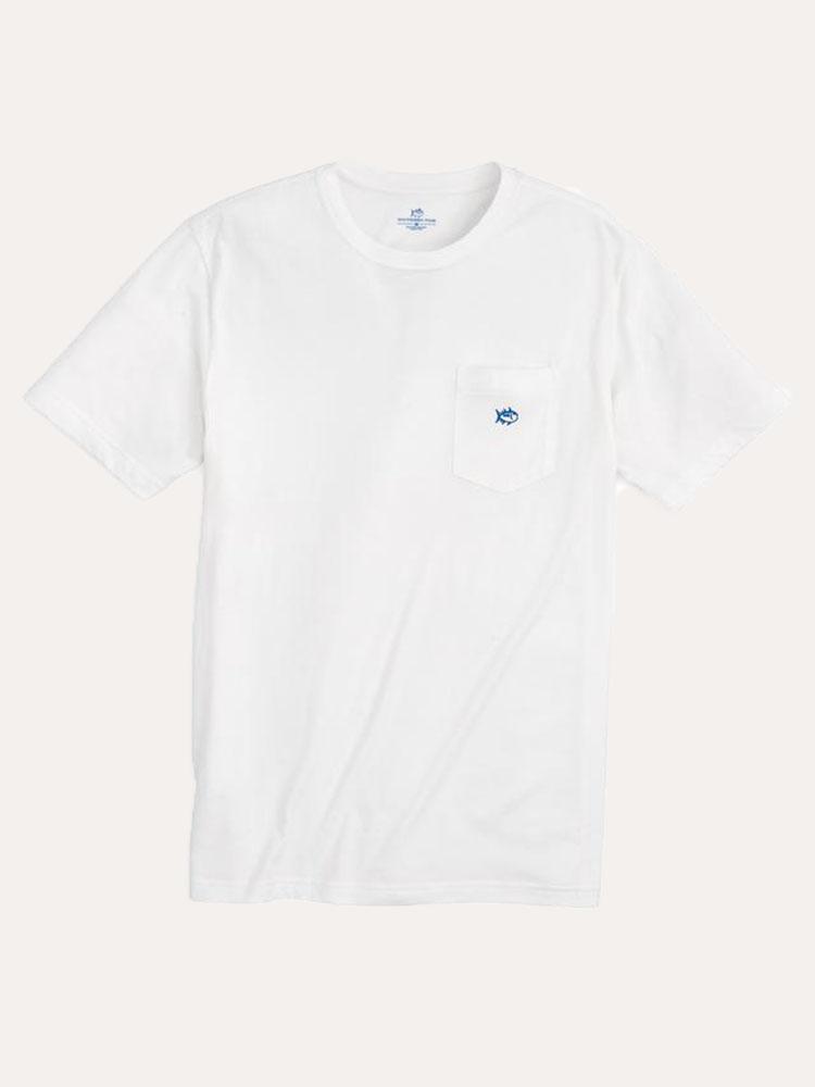 M SS SJ Embrd Pocket Tee - Saint Bernard